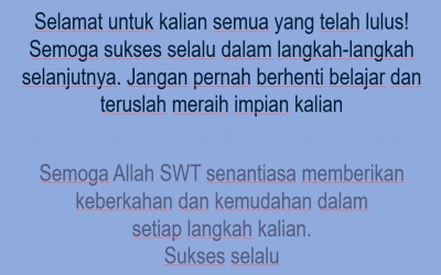 Pengumuman Kelulusan MA Muallimat TP 2024-2025